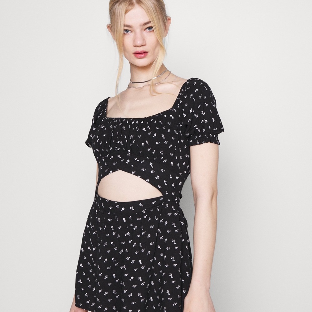 Abercrombie Cutout Romper with Tie